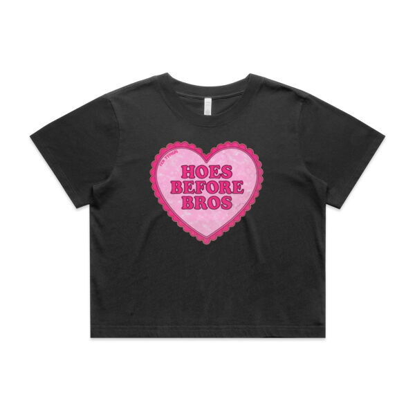 FKN HOES BEFORE BROS CROP TEE Thumbnail