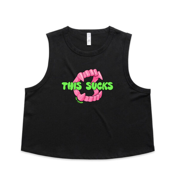 THIS FKN SUCKS CROP SINGLET Thumbnail